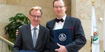 Verleihung der Honorarprofessur an Hon. Prof. Dr. Faiss u. Hon. Prof. Dr. Janßen