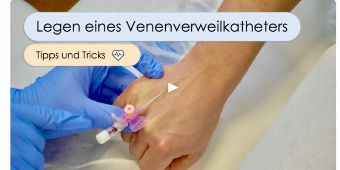 Legen eines Venenverweilkatheders