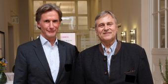 Dr. Thorsten E. Thiel (CEO Asklepios Medical School) und Prof. Dr. Michael Brucksch (CEO Deutsches Hochschul-Institut)