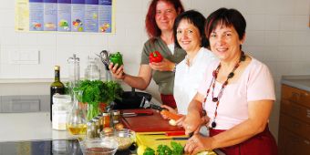 Kochen in der Diätlehrküche