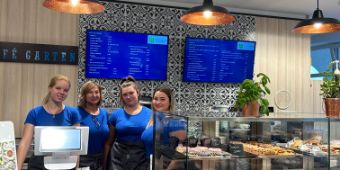 Eröffnung der Cafteria Cafe Garten