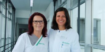 Studienkoordinatorin_Rosalie_Untsch_und_Dr_Sarah_Christin_Mavi_Oberärztin_Pneumologie