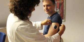 Dr. Krings und Patient: Neues CGM System 2018