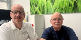 Dr. Boris Herbst und Patient Norman Bauer