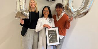 Frau Martina Zang (Medartis), Frau Dr. Vanilla Nguyen, Frau Christa Daffner (Leitung OP-Pflege)
