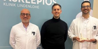 Dr. Marco Strauch (kommissarischer Ärztlicher Leiter), Felix Sasse (Geschäftsführer), Mostafa Abounouh (Oberarzt)