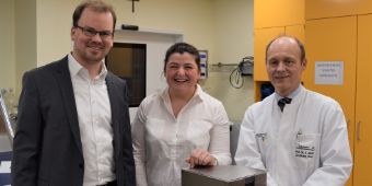 Professor Dr. Heiko Graichen, Stephanie Ritt und Marius Aach. 