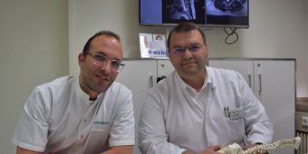 PD Dr. Konstantinos Kafchitsas (re.) und Evripidis Spanidis. 