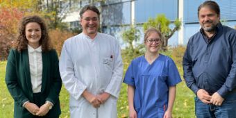 Jana Humrich, Dr. Christian Glöckner, Magdalena Bauer und Steffen König.