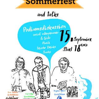 Poster Asklepios Campus Hamburg Sommerfest und Viva con Aqua-Event