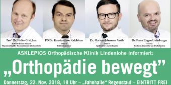 „Orthopädie bewegt“ am 22. November 2018